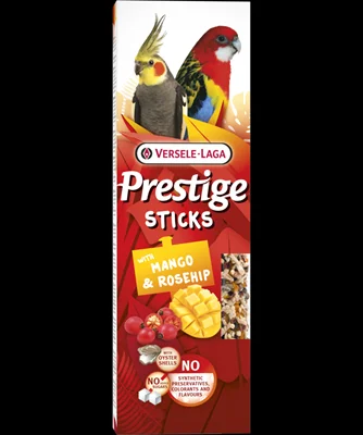 Sticks Grote Parkieten met Mango & Rozenbottel - 2 stuks 140g