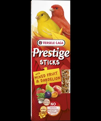 Sticks Kanaries met Gemengd Fruit & Paardenbloem- 2 stuks 60g