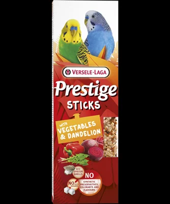 Sticks Kleine Parkieten met Groenten & Paardenbloem - 2 stuks 60g