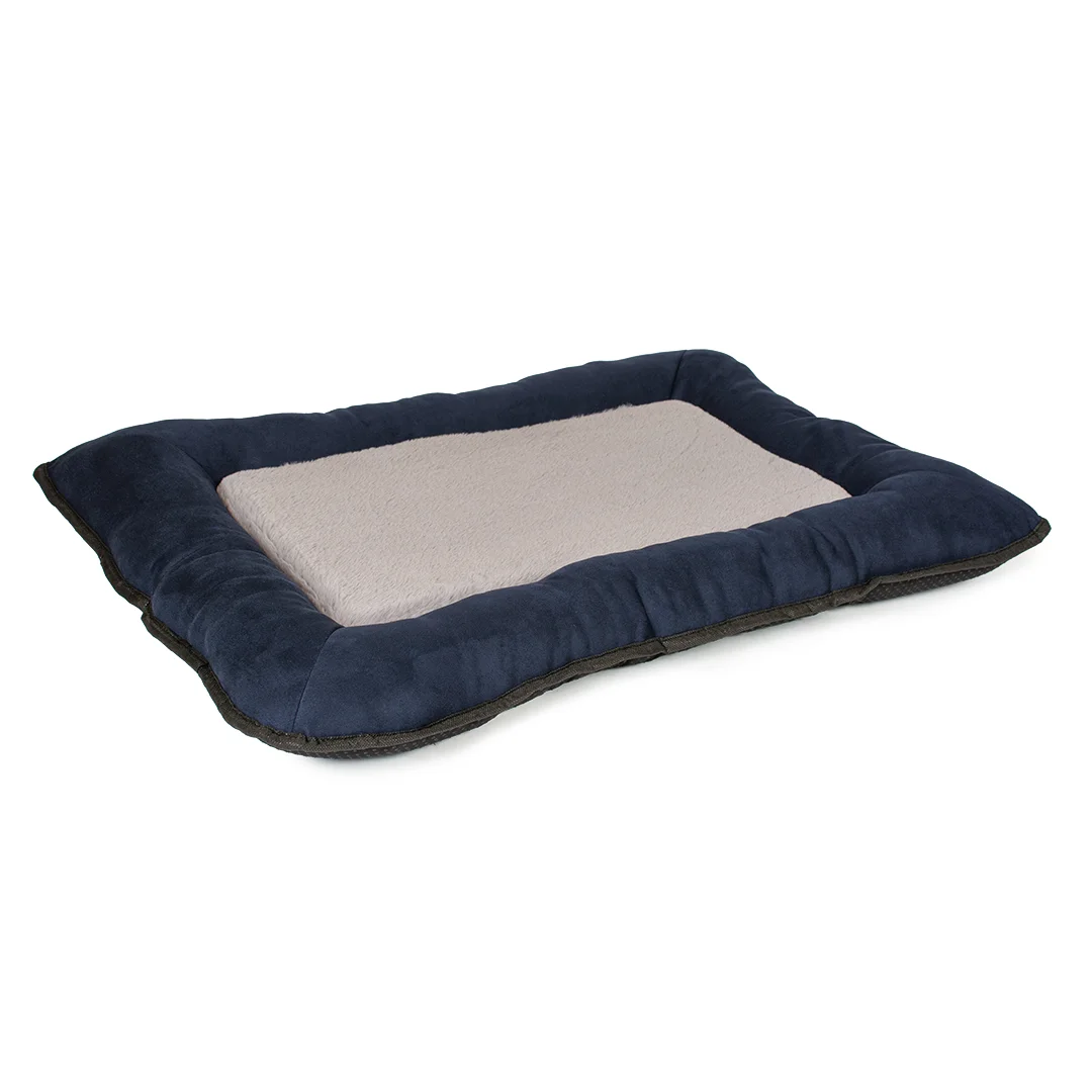 Bench kussen DuoTex ECO XS - 56x33x3cm blauw/grijs