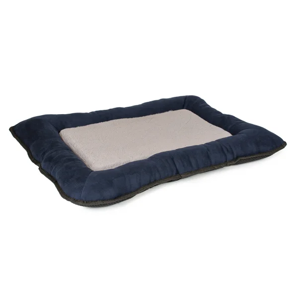 Bench kussen DuoTex ECO L - 91x61x3cm blauw/grijs