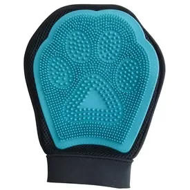 M-PETS GROOMING HANDSCHOEN ZWART&BLAUW 18X24CM