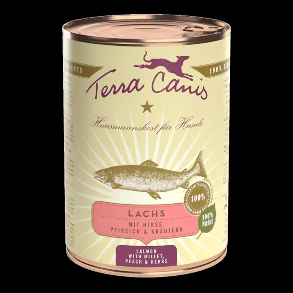 TERRA CANIS CLASSIC ZALM MET GIERST, PERZIK & KRUIDEN - 400 G