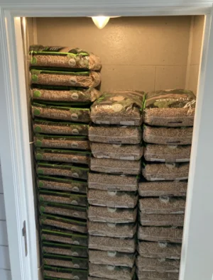 Houtpellets My Pellets 15kg - 70 zakken per pallet - geleverd en gestapeld