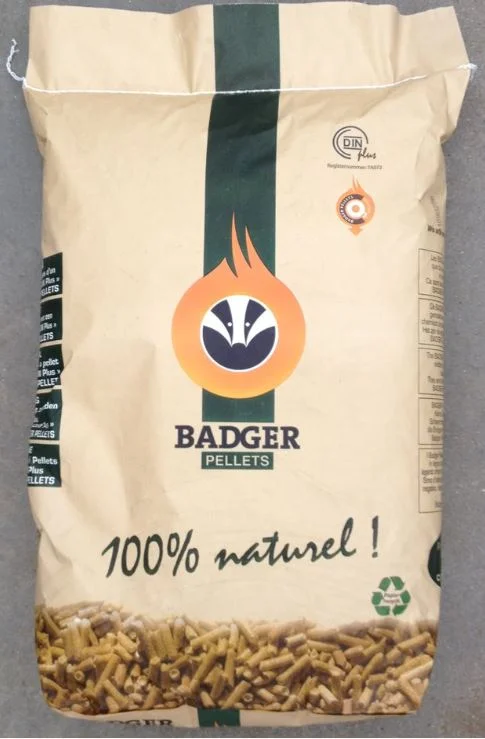 Houtpellets Badger 15kg, afgehaald per zak