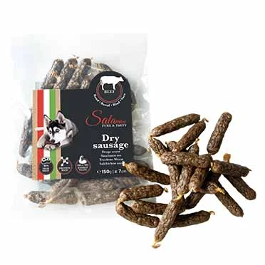 Salamini Droge worst - rund +/-7cm - 150g - +/- 22pcs