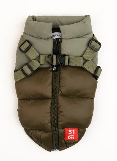 Hondenjasje National Harness Coat - Khaki - 24cm