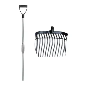 Mestvork met steel Zwart