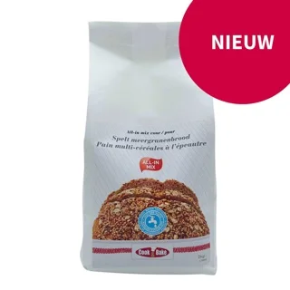 all-in mix voor speltmeergranenbrood cook&bake 2kg
