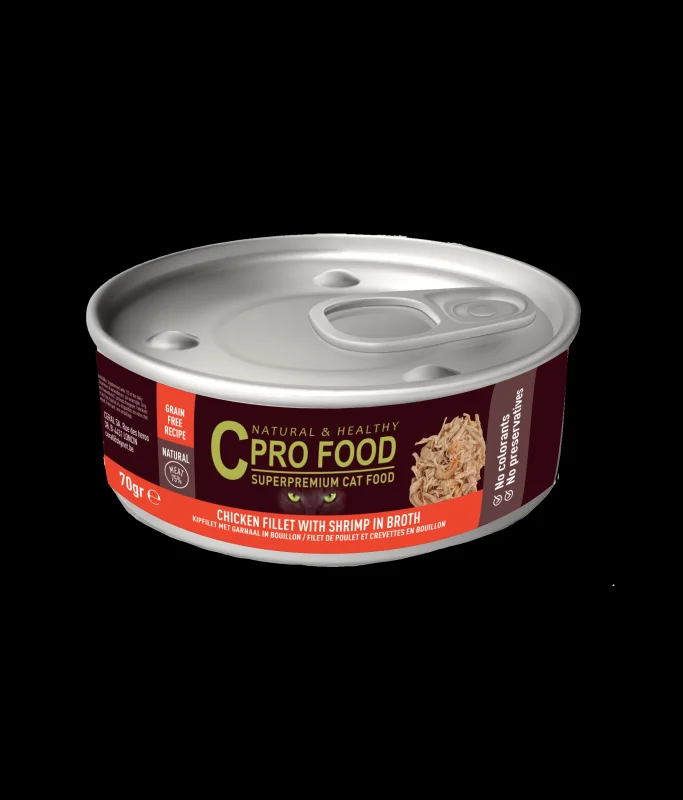 CPROFOOD CHICKEN FILLET WITH SHRIMP IN BROTH 70g