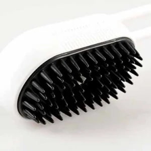 Stoom- en massageborstel 12x6,5x5cm zwart