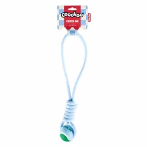 Bal met touwlus CATCH ME 6x45x6cm blauw/groen