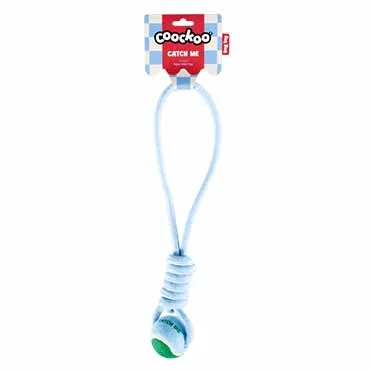 Bal met touwlus CATCH ME 6x45x6cm blauw/groen