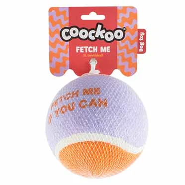 Tennisbal FETCH ME XL - 12,7cm paars/oranje