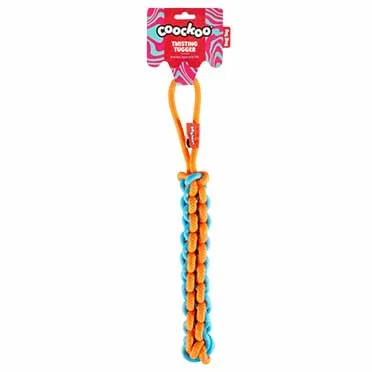 Hondenspeeltje TWISTING TUGGER 45x4,5x4,5cm blauw/oranje