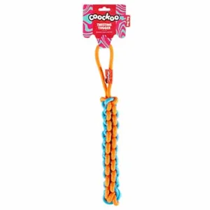 Hondenspeeltje TWISTING TUGGER 45x4,5x4,5cm blauw/oranje