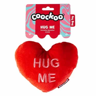 Hondenspeeltje HUG ME 18x14x6cm rood