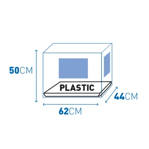 Draadkooi 2 Deuren Plastiek Schuif zwart S