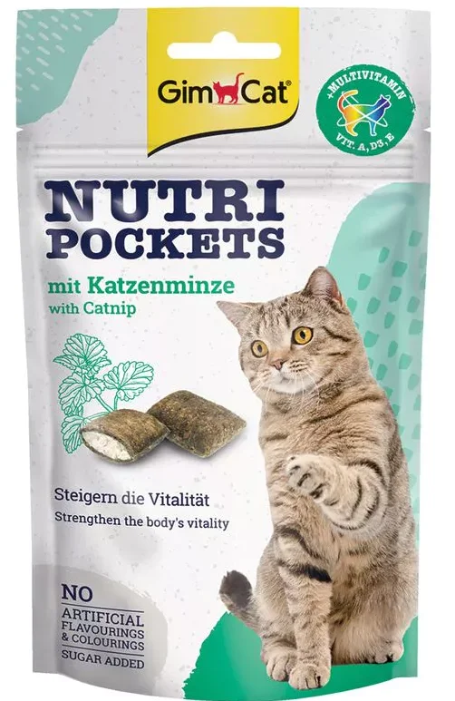 GimCat Nutri Pockets Kattenkruid 60g