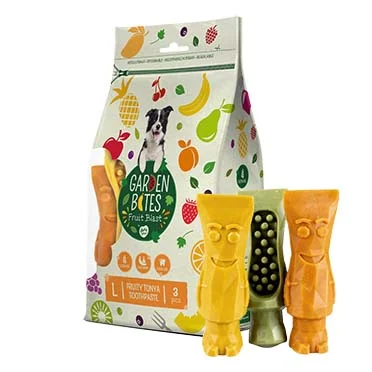 Garden Bites Fruity Tonya toothpaste L - 13,5cm  3pcs meerkleurig