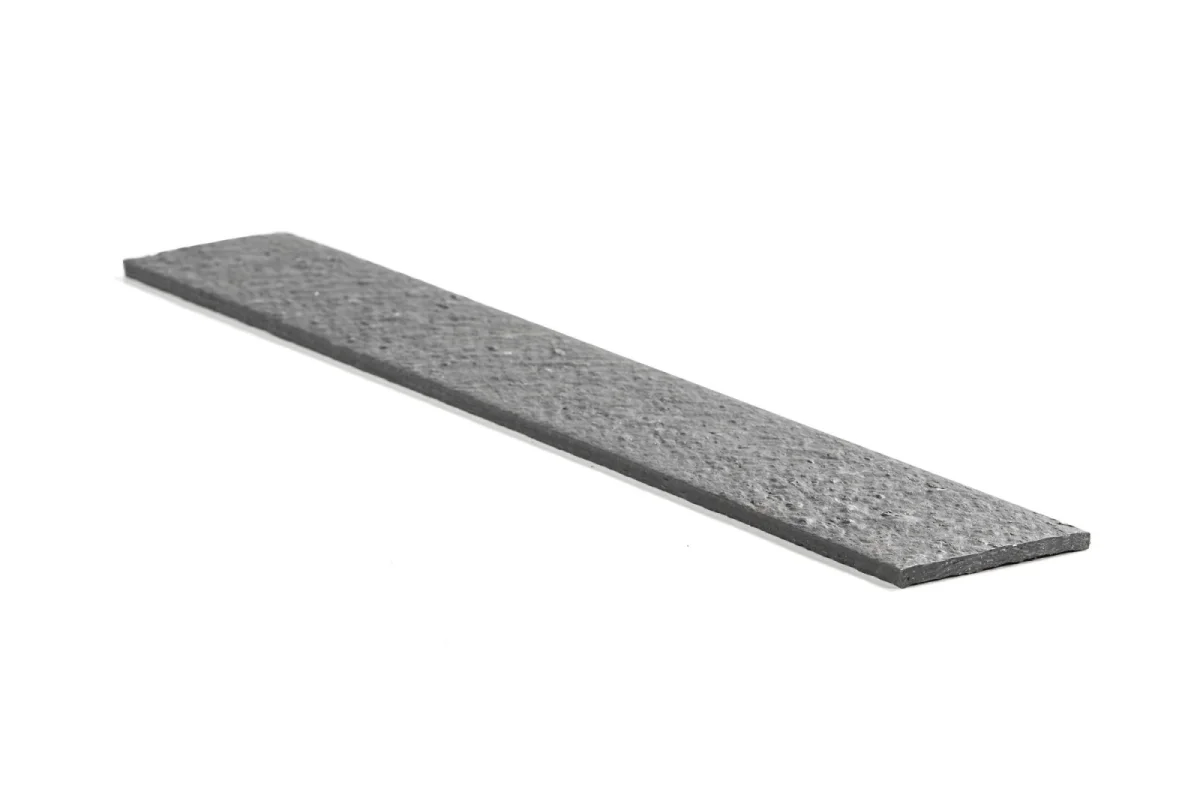 eco-afboording Recylat recht 3m x 14cm x 1cm GRIJS
