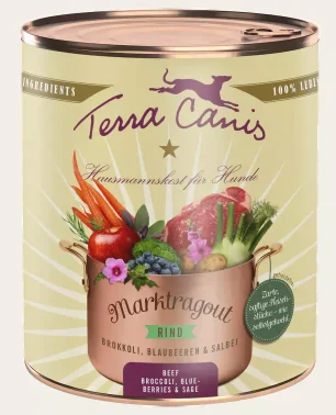 Terra Canis ragout Rundvlees met broccoli, bosbessen en salie 385g