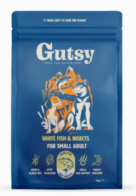 GUTSY WHITEFISH/INSECT 2KG ADULT SMALL