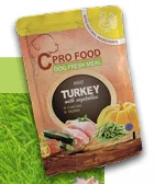  CPRO FOOD DOG FRESH MEAL ADULT TURKEY 300g
