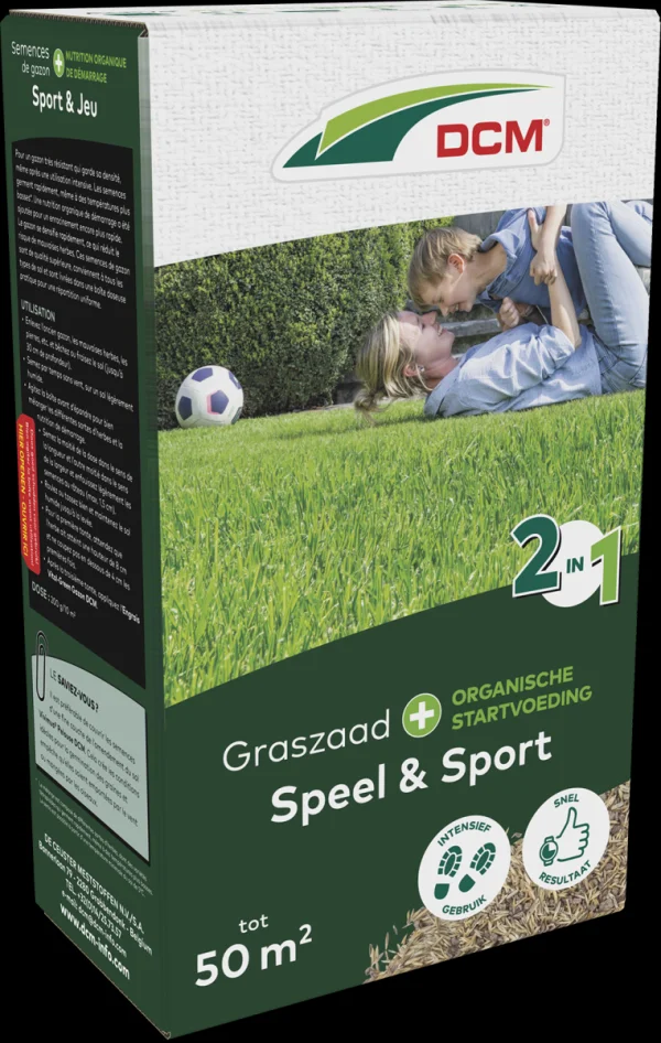DCM GRASZAAD PLUS SPEEL & SPORT 1KG 50M²