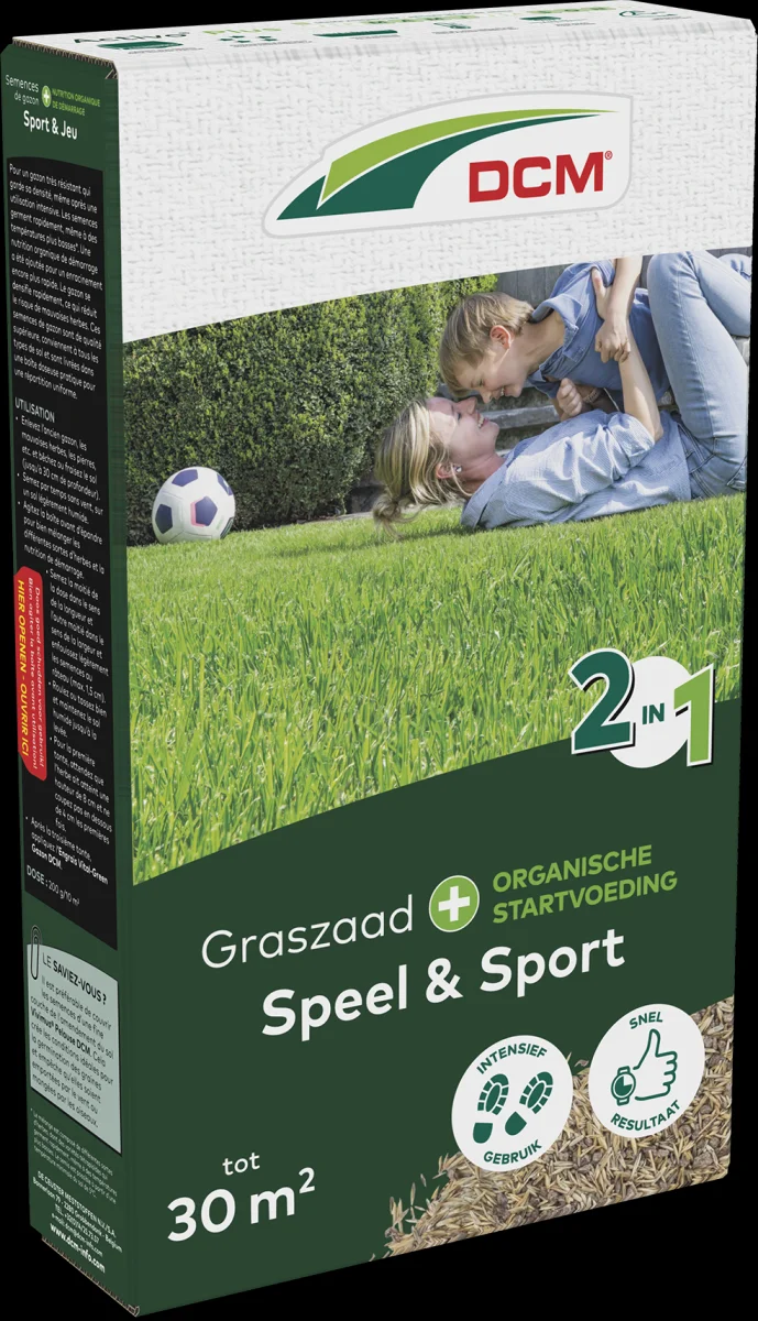 DCM GRASZAAD PLUS SPEEL & SPORT 0,6KG 30M²