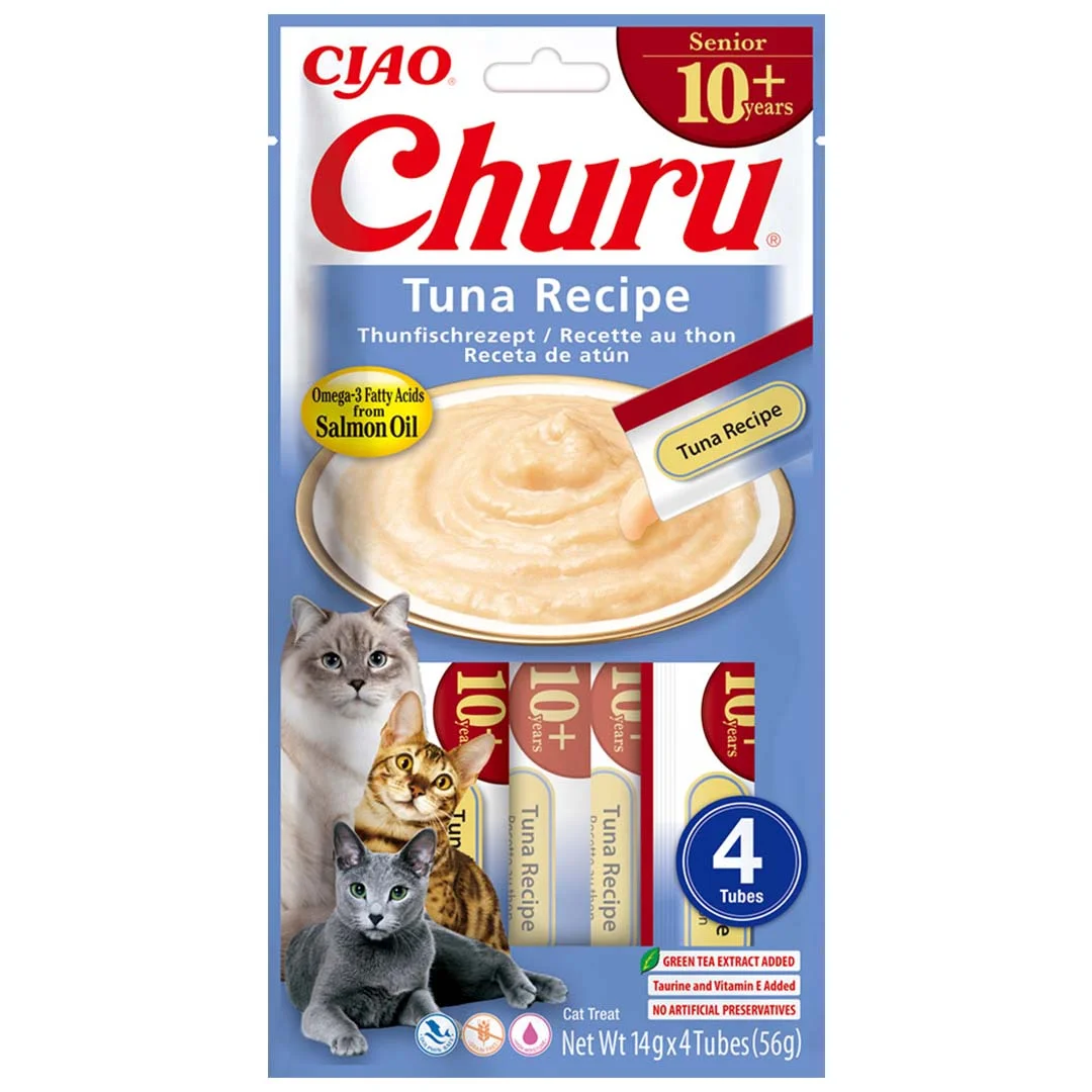 CIAO Churu Senior 10+ tonijn 4x14g
