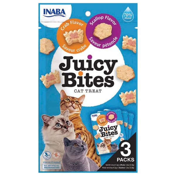 CIAO Juicy Bites sint-jakobsschelp&krab smaak 3x11.3g