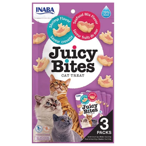 CIAO Juicy Bites garnaal&zeevruchten smaak 3x11.3g