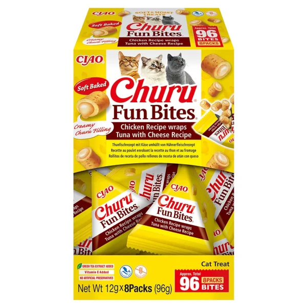 CIAO Churu Fun Bites wrap kip&tonijn&kaas 8x12g
