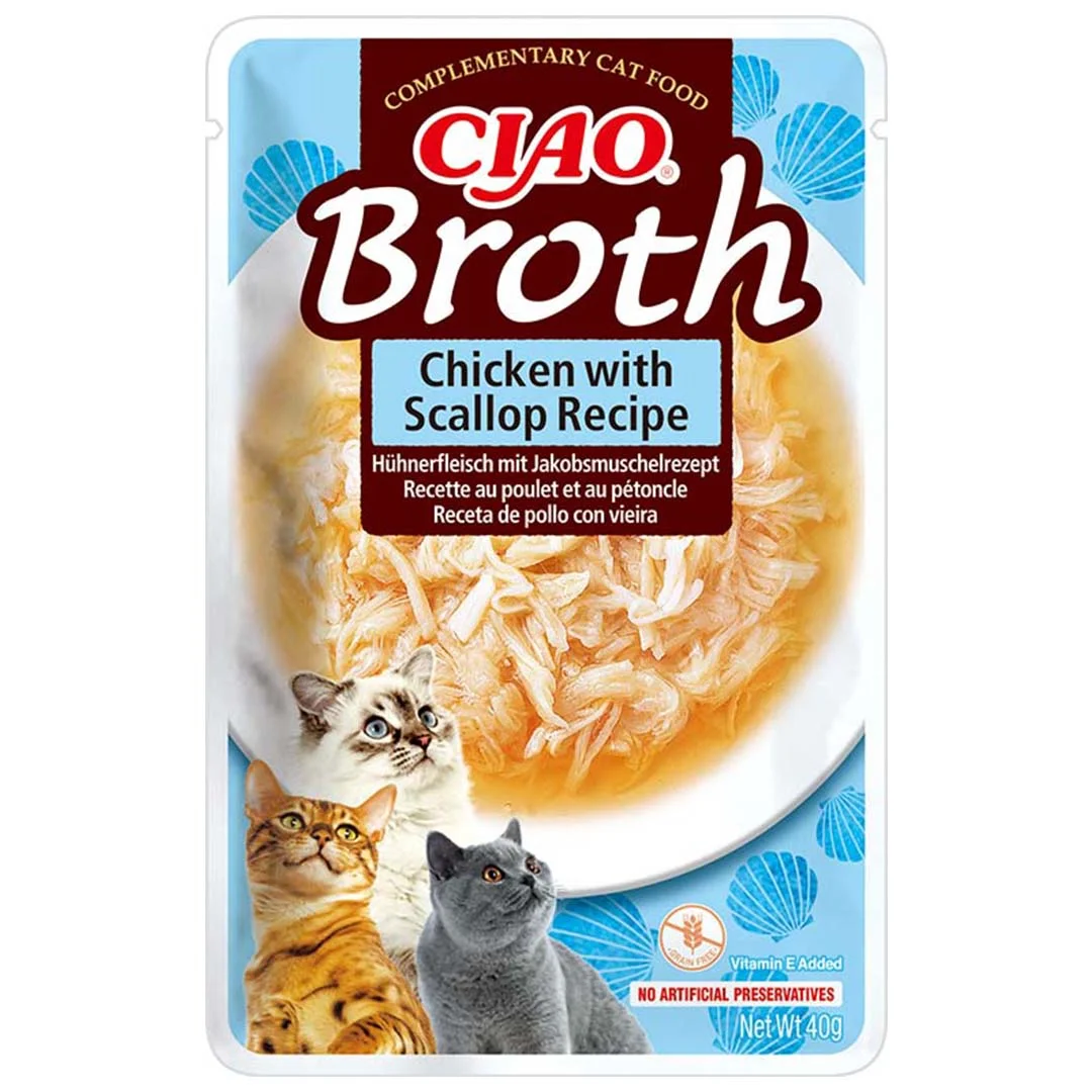 CIAO Broth kip&sint-jakobsschelpen 40g