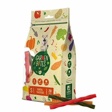 Garden Bites dental twisters S - 13cm - 28pcs meerkleurig