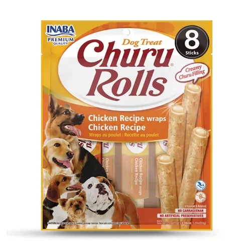 Inaba hond - Churu Rolls Wraps Kip 8x