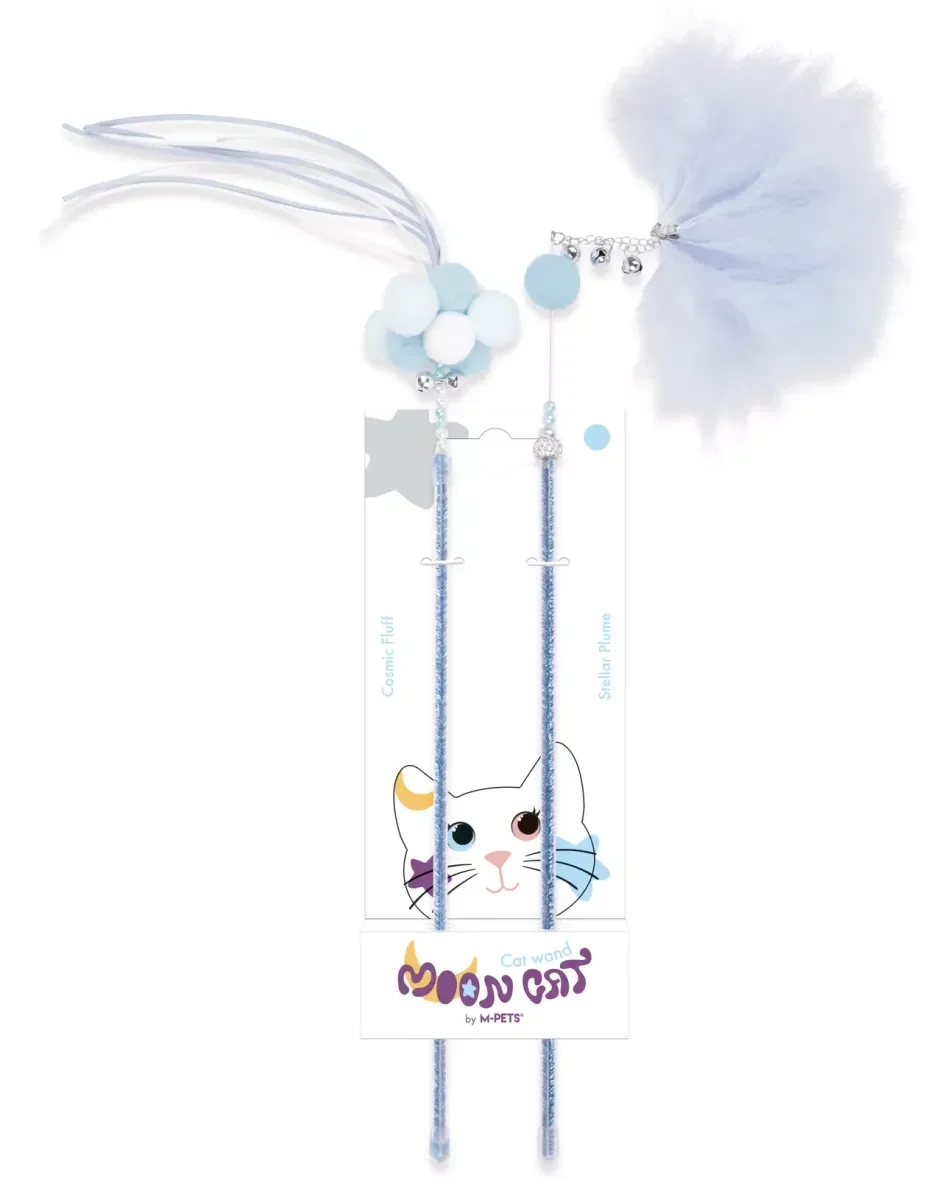 M-PETS MoonCAT - kattenstaf set Stellar Plume & Cosmic Fluff 2 st/Set