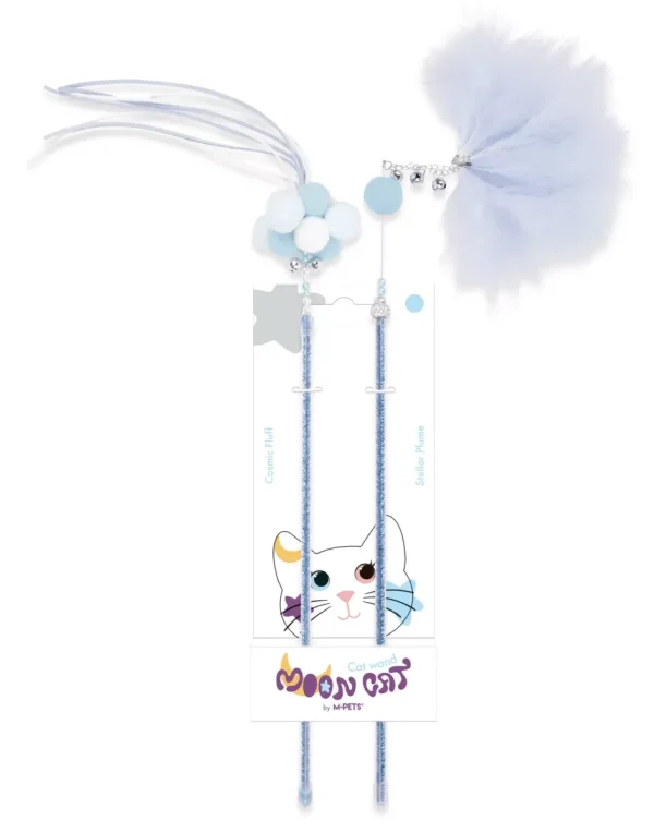 M-PETS MoonCAT - kattenstaf set Stellar Plume & Cosmic Fluff 2 st/Set