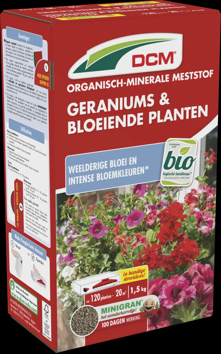 DCM GERANIUMS/BLOEIENDE PLANTEN 1,5KG