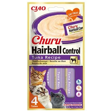 CIAO Churu Hairball Control tonijn 4x14g