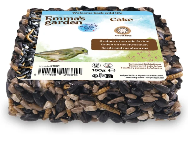 Emma zaden cake & meelwormen 160g