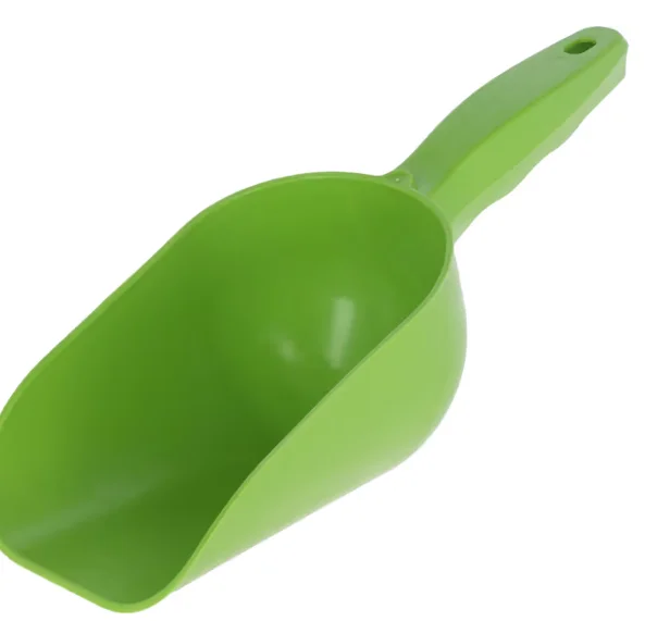 Voerschep lichtgroen, ca. 500gr, kunststof
