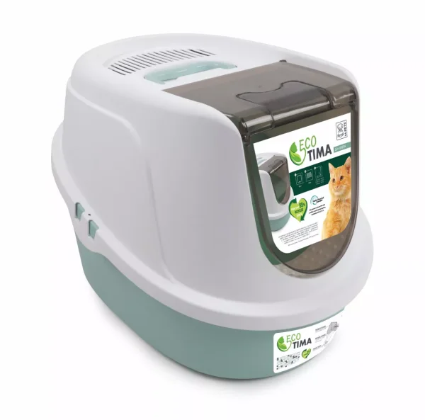 M-PETS ECO TIMA Kattenbak L- Sea Green