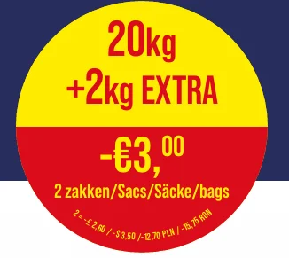 Olympia 53 kweek&rui 20kg + 2kg gratis