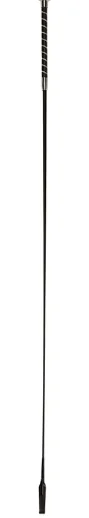 Dressuurzweep met glitter, zwart, 120 cm, met slag