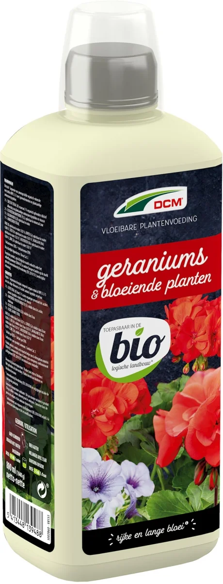 DCM VLOEIB GERANIUMS/BLOEIENDE PLANTEN 0,8L