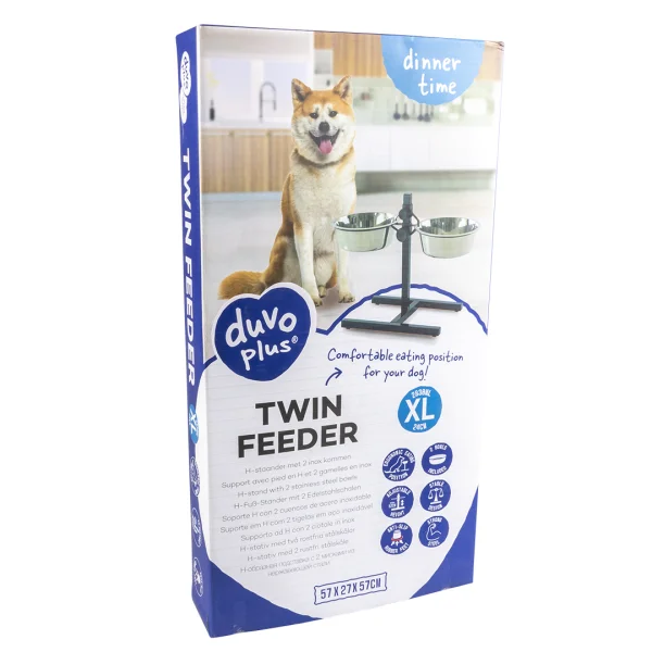 Twin feeder L 52cm 2x21cm
