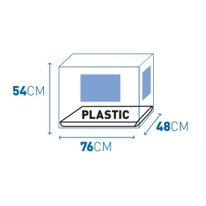 Draadkooi 2 Deuren Plastiek Schuif zwart M