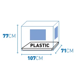 Draadkooi 2 Deuren Plastiek Schuif zwart XL